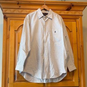 Ralph Lauren Men's Light grey Striped Shirt